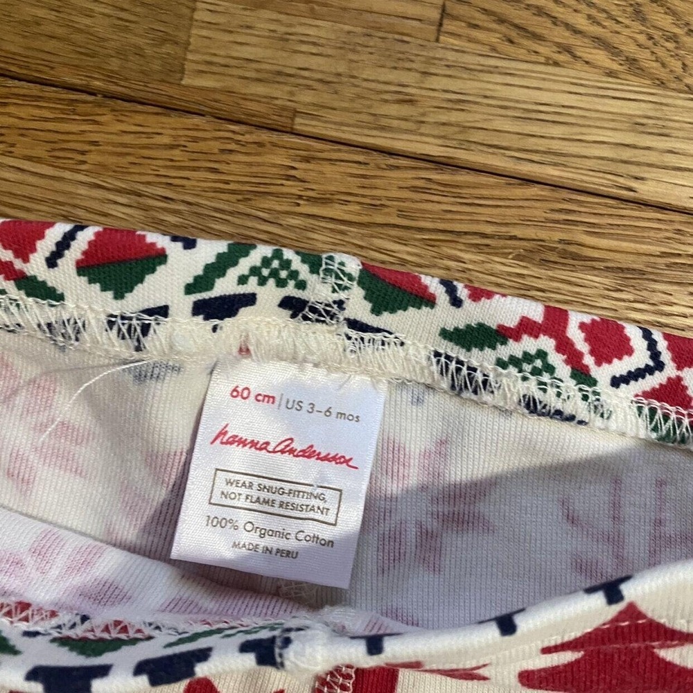 Hanna Andersson Christmas Pajamas Size 60-3-6 Mo - Picture 8 of 8